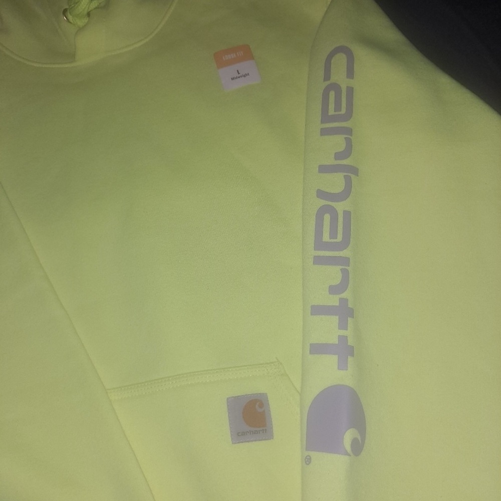 Carhartt Neon Green hoodie